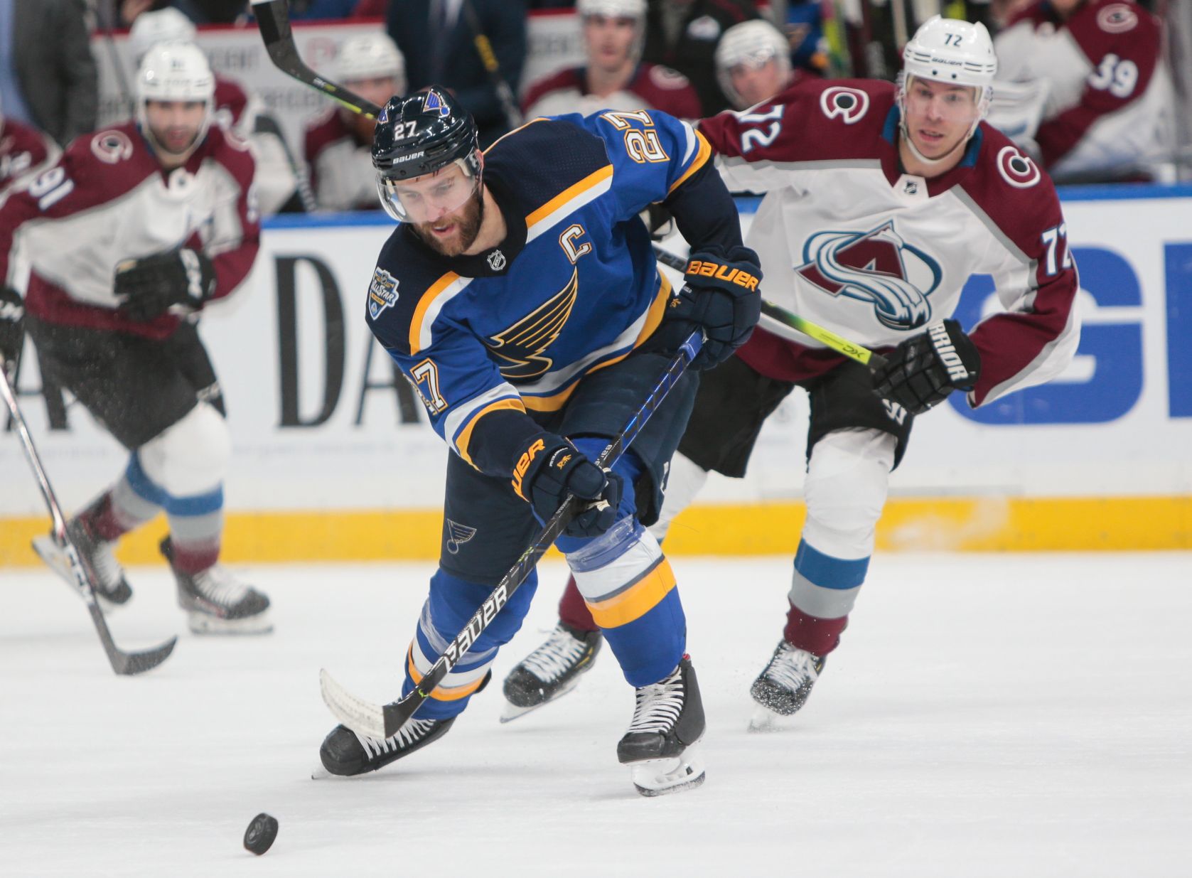 Blues take on Colorado Avalanche